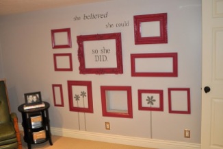 gallery grouping - red frames