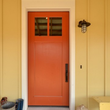 door - orange front door